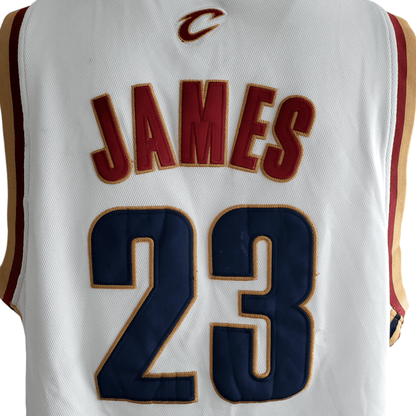 LeBron James Cleveland Cavaliers Adidas Authentic Jersey - Size 54 White NBA Player 23 - USASTARFASHION