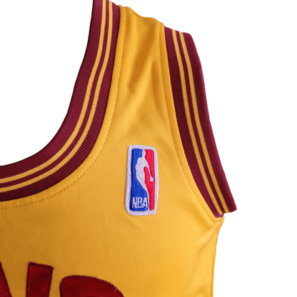 LeBron James Youth Jersey 23 Cleveland Cavaliers Gold Adidas ClimaCool Size M - USASTARFASHION