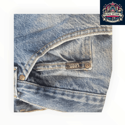 Lee Men's Denim Jeans W36 x L29, Light Blue, 100% Cotton, Grade B Condition, Distressed Style - USASTARFASHION
