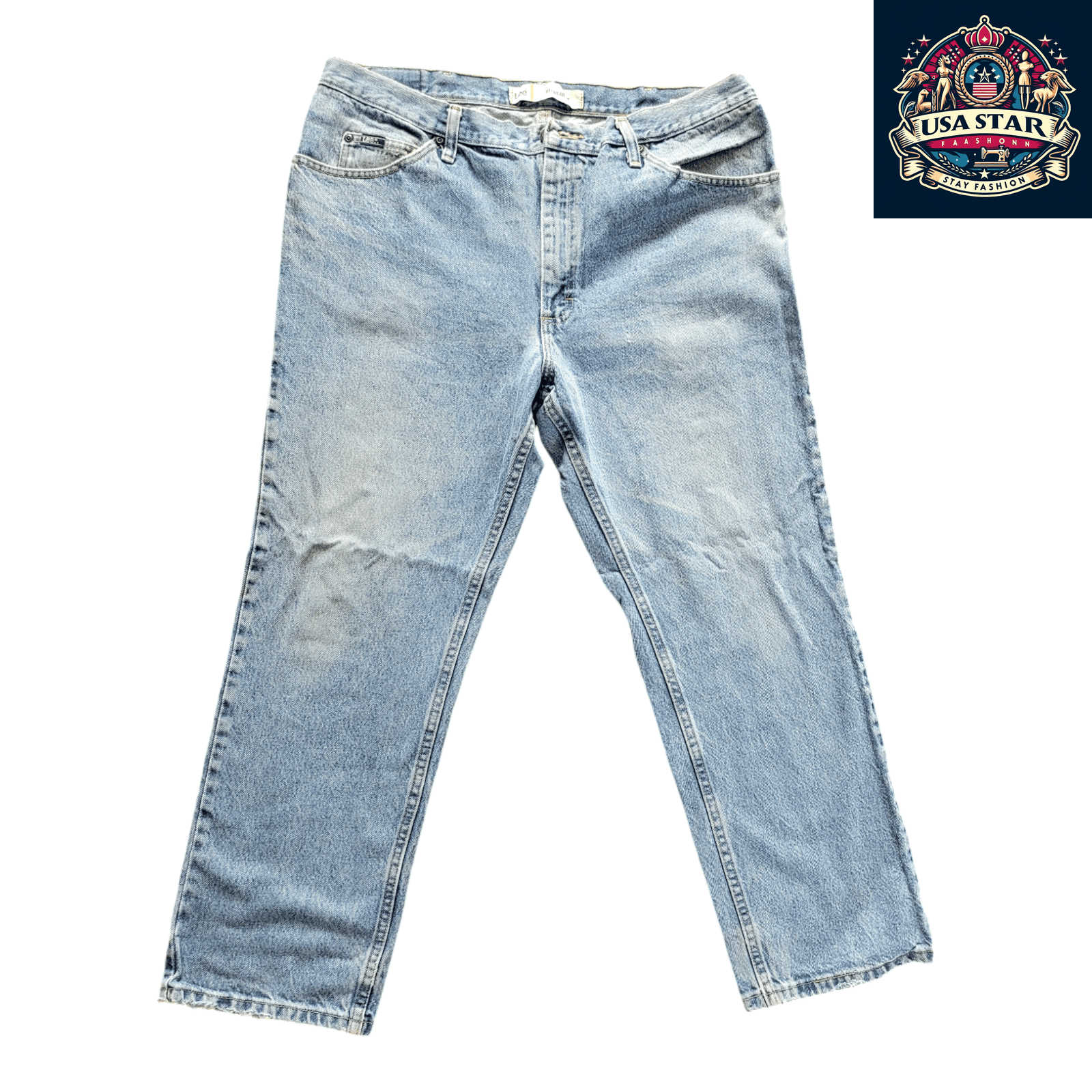 Lee Men's Regular Fit Jeans W40 x L29, Durable Blue Denim, Comfortable Casual Essential - USASTARFASHION