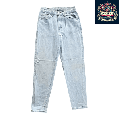 Lee Regular Fit Jeans W28 x L30 in Light Wash - Durable Denim for Versatile Style and Comfort - USASTARFASHION