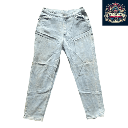 Lee Vintage Men's Jeans W32 L30 - 100% Cotton Straight - Leg Denim for Timeless Style - USASTARFASHION