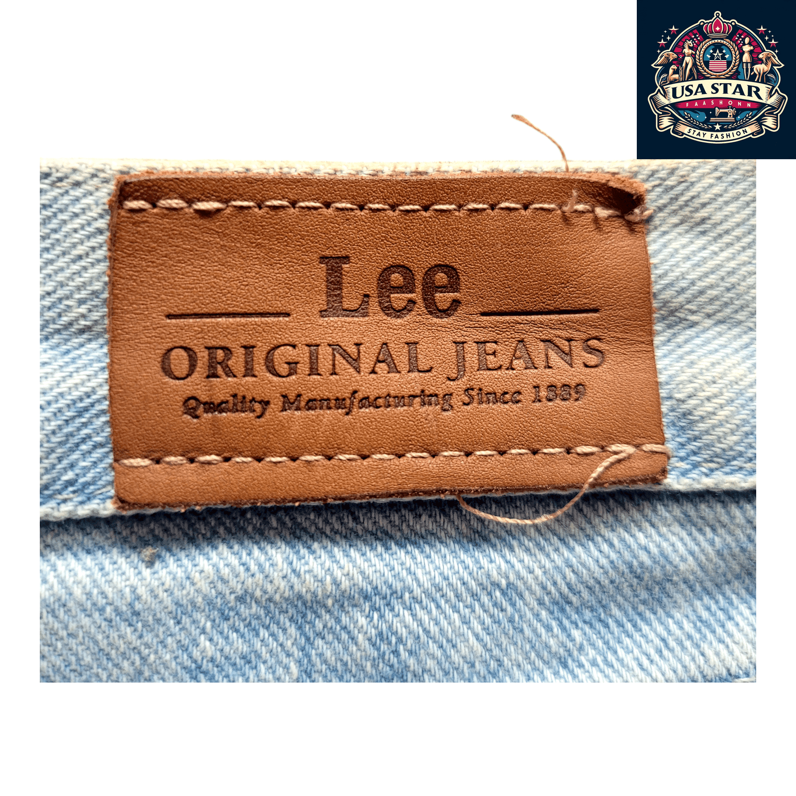 Lee Vintage Men's Jeans W32 L30 - 100% Cotton Straight - Leg Denim for Timeless Style - USASTARFASHION