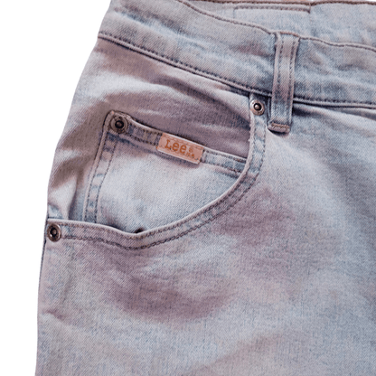 Lee Women's Bootcut Jeans Size 12 - Light Wash Stretch Fabric, Comfortable Fit, Pre - Owned - USASTARFASHION