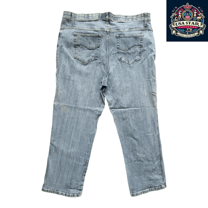 Lee Women's Jeans W38 With 26" Inside Leg, Light Blue, Exceptional Fit & Comfort for Stylish Outfits - USASTARFASHION