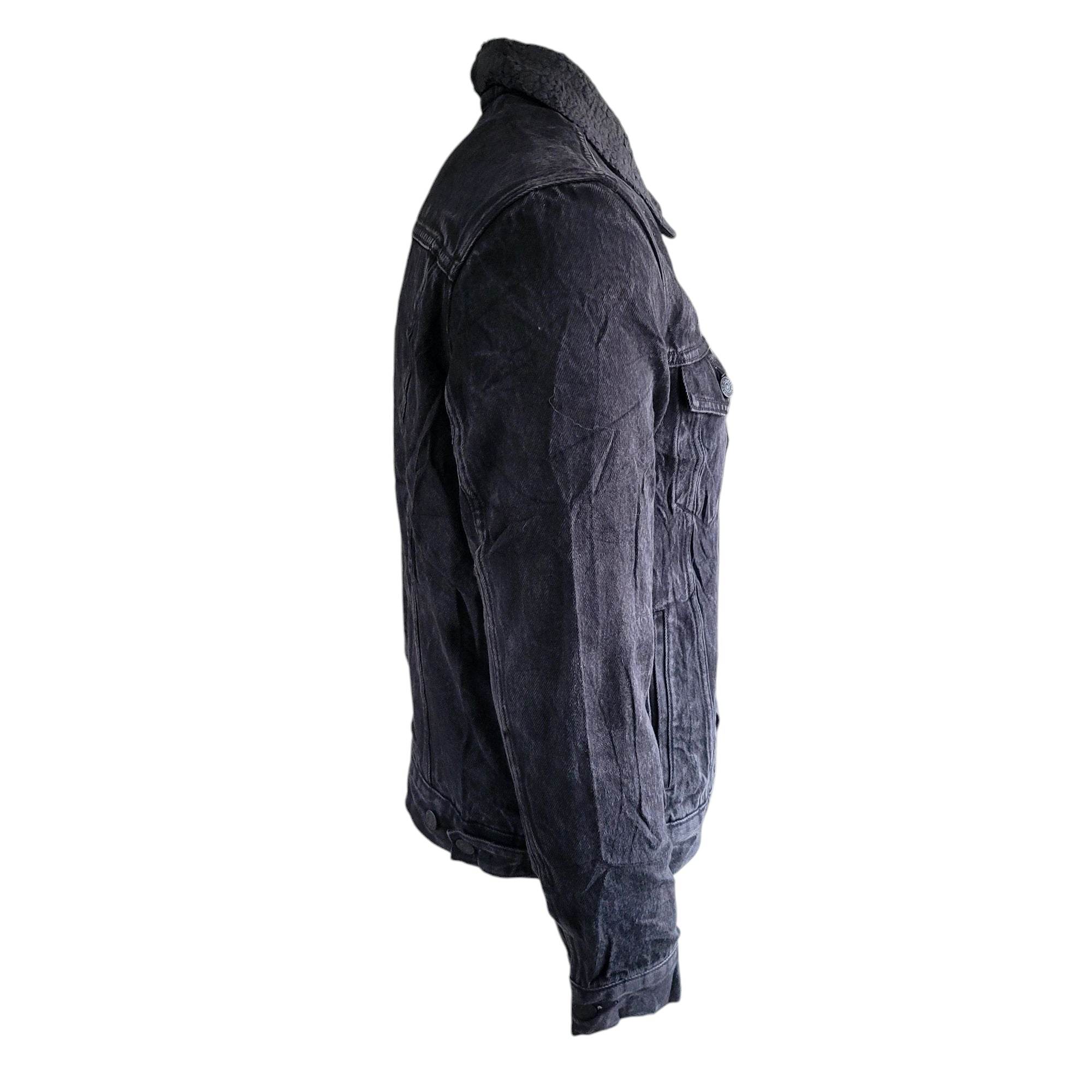 Levi’s Authentic Sherpa Denim Trucker Jacket – Size M, USA Made - USASTARFASHION