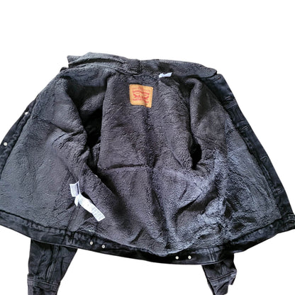 Levi’s Authentic Sherpa Denim Trucker Jacket – Size M, USA Made - USASTARFASHION