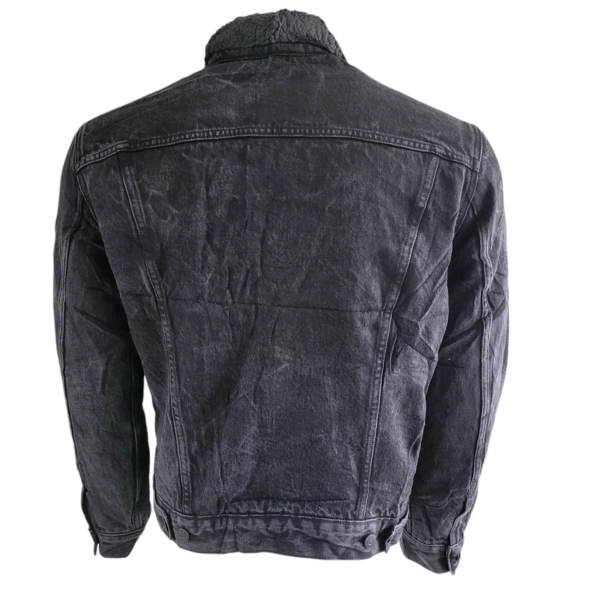 Levi’s Authentic Sherpa Denim Trucker Jacket – Size M, USA Made - USASTARFASHION