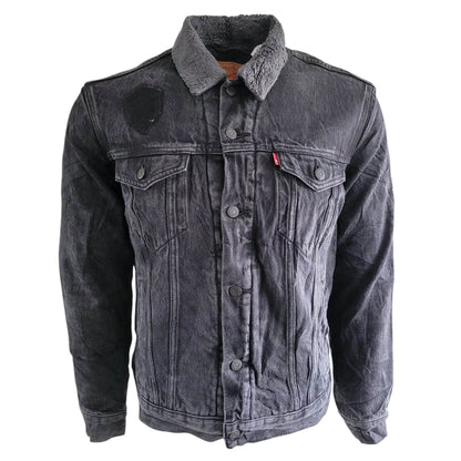Levi’s Authentic Sherpa Denim Trucker Jacket – Size M, USA Made - USASTARFASHION