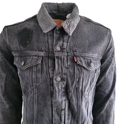Levi’s Authentic Sherpa Denim Trucker Jacket – Size M, USA Made - USASTARFASHION