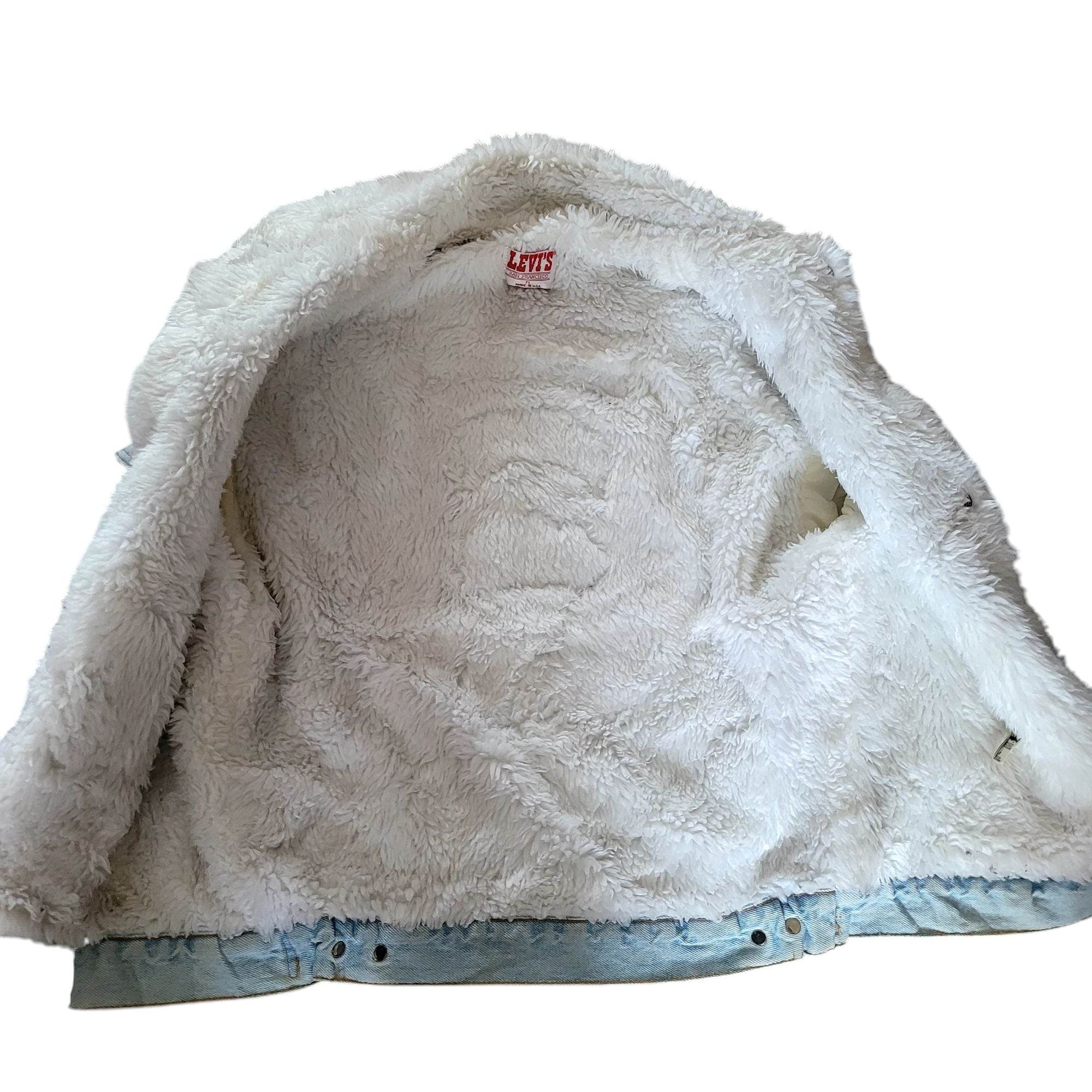 Levi’s San Francisco Sherpa Trucker Jacket – M, USA Made, Custom - USASTARFASHION