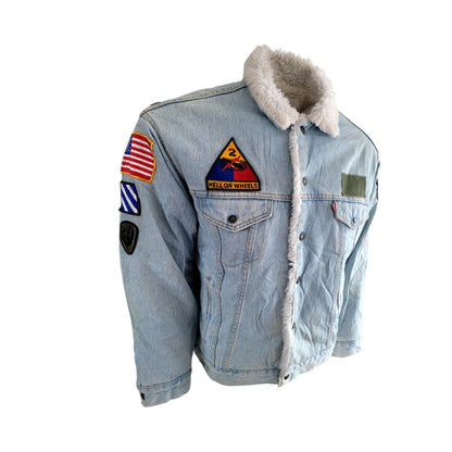 Levi’s San Francisco Sherpa Trucker Jacket – M, USA Made, Custom - USASTARFASHION