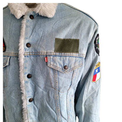 Levi’s San Francisco Sherpa Trucker Jacket – M, USA Made, Custom - USASTARFASHION
