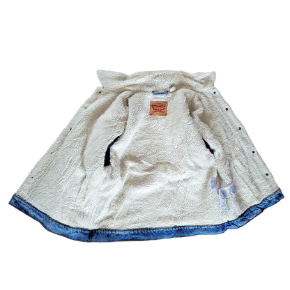 Levi’s Sherpa - Lined Trucker Jacket WaterLess™ – Size L (Second Hand) - USASTARFASHION