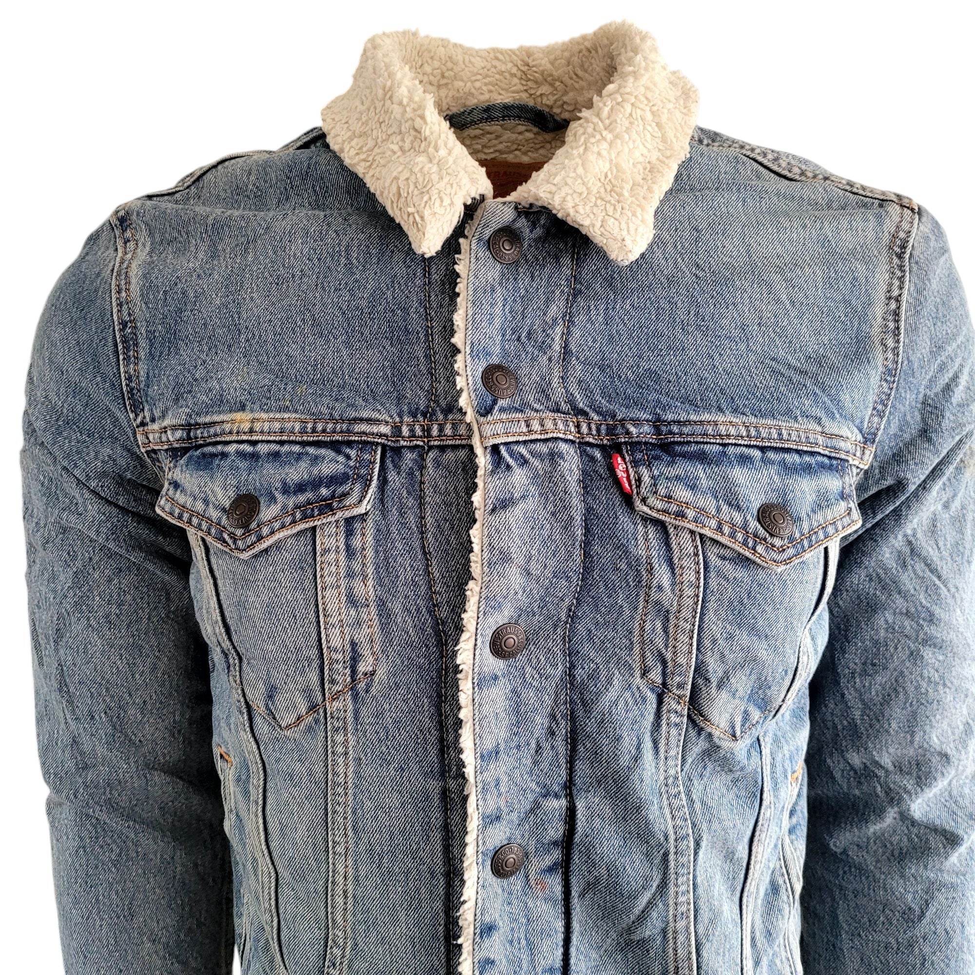Levi’s Sherpa Trucker Jacket - Size Small - Made in USA - USASTARFASHION