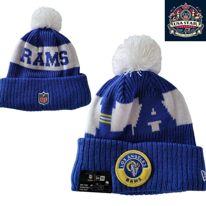 Los Angeles Rams Beanie - New Era Acrylic Hat with Iconic Team Logo, Cozy One Size Fits All - USASTARFASHION