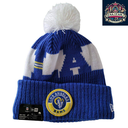 Los Angeles Rams Beanie - New Era Acrylic Hat with Iconic Team Logo, Cozy One Size Fits All - USASTARFASHION