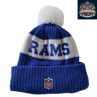 Los Angeles Rams Beanie - New Era Acrylic Hat with Iconic Team Logo, Cozy One Size Fits All - USASTARFASHION