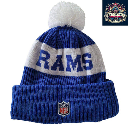 Los Angeles Rams Beanie - New Era Acrylic Hat with Iconic Team Logo, Cozy One Size Fits All - USASTARFASHION