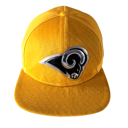 Los Angeles Rams Snapback Hat 9FIFTY by New Era with Bold Metallic Logo - Grade A Condition - USASTARFASHION