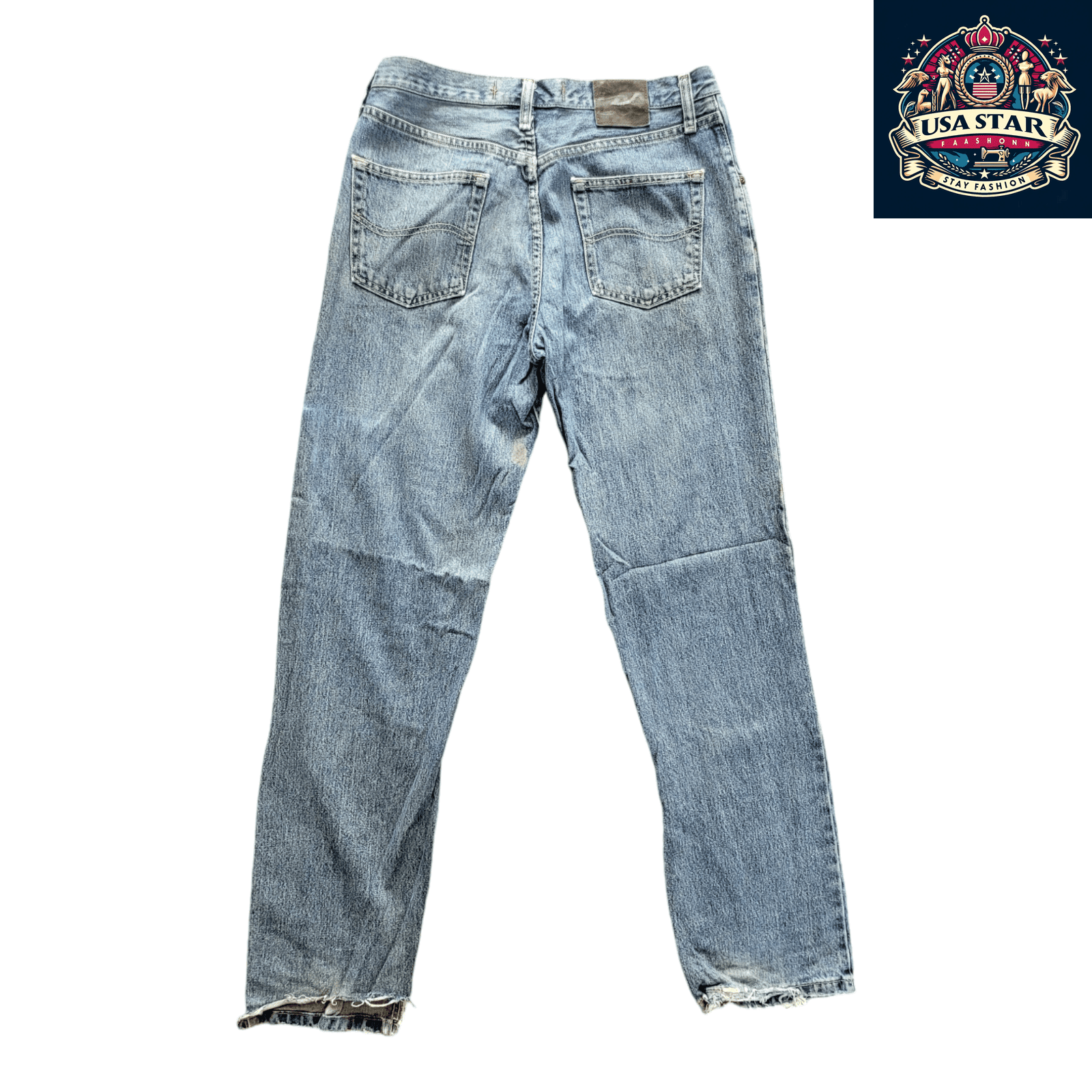 Men's Lee Jeans W30 L32, Medium Wash, Grade B Quality, Classic Fit for Everyday Style - USASTARFASHION