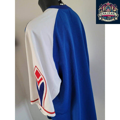 Men's Vintage Braves Jersey - 90s MLB Atlanta Braves Sewn 2 Mesh Baseball Jersey 2XL - USASTARFASHION