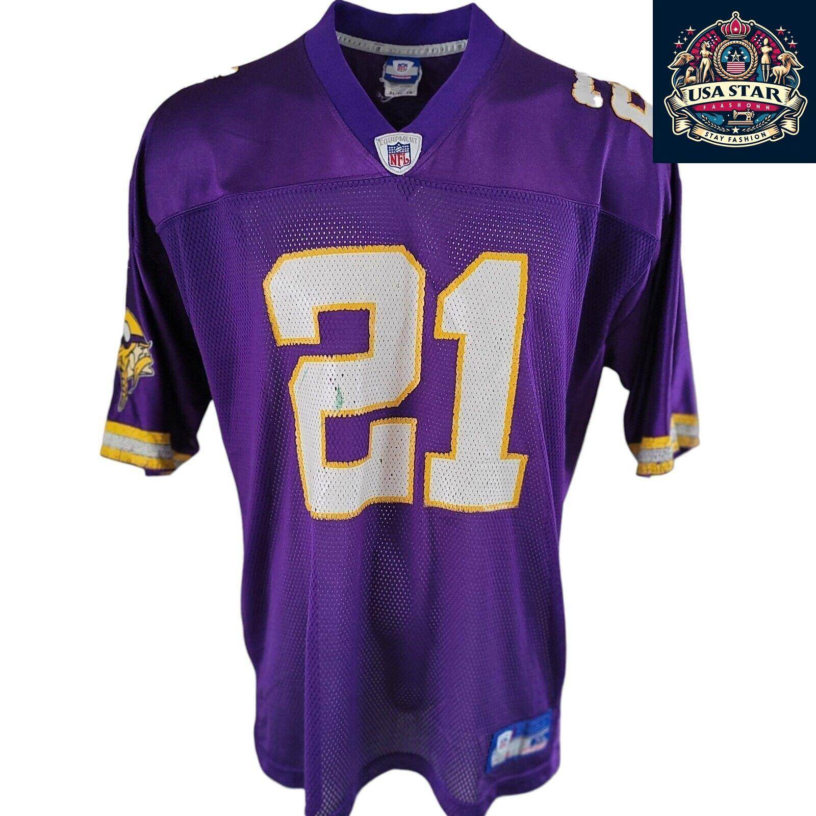 Minnesota Vikings Jersey CHAVOUS 21 for Men XL - Vintage Purple with High - Quality NFL Branding - USASTARFASHION