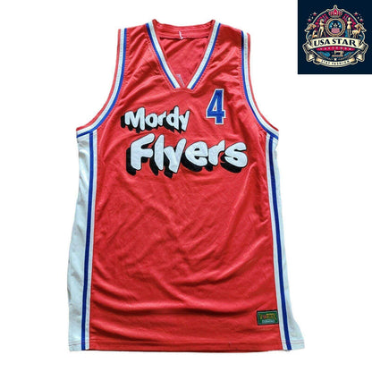 Mordy Flyers Jersey 4 - Size L, Lightweight Basketball Jersey with Breathable Fabric for Comfort - USASTARFASHION