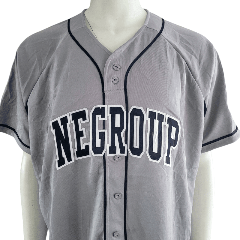 Negroup XXL Baseball Jersey by Holloway with Custom Logo, Pheifer 25 and American Flag Patch - USASTARFASHION