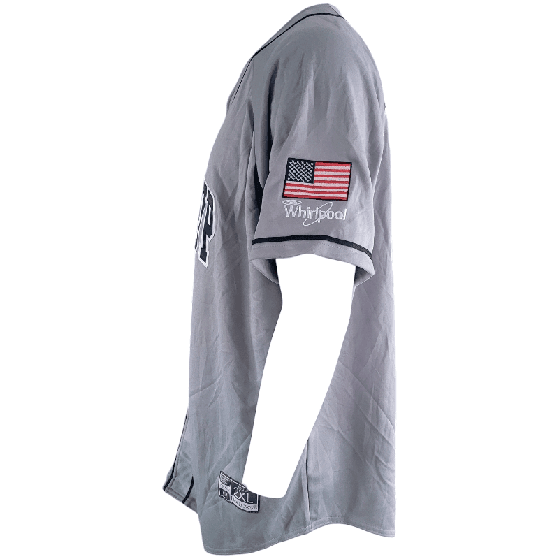 Negroup XXL Baseball Jersey by Holloway with Custom Logo, Pheifer 25 and American Flag Patch - USASTARFASHION
