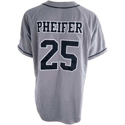 Negroup XXL Baseball Jersey by Holloway with Custom Logo, Pheifer 25 and American Flag Patch - USASTARFASHION