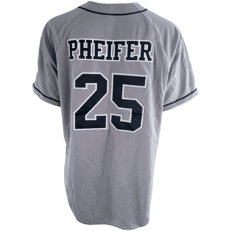 Negroup XXL Baseball Jersey by Holloway with Custom Logo, Pheifer 25 and American Flag Patch - USASTARFASHION
