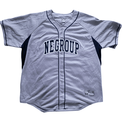 Negroup XXL Baseball Jersey by Holloway with Custom Logo, Pheifer 25 and American Flag Patch - USASTARFASHION