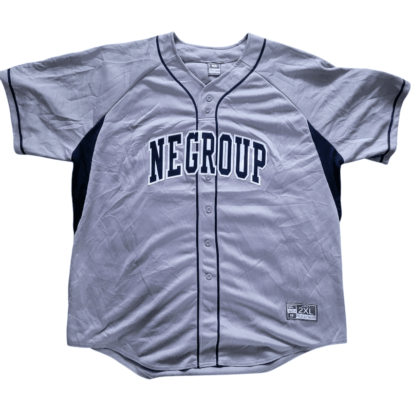 Negroup XXL Baseball Jersey by Holloway with Custom Logo, Pheifer 25 and American Flag Patch - USASTARFASHION