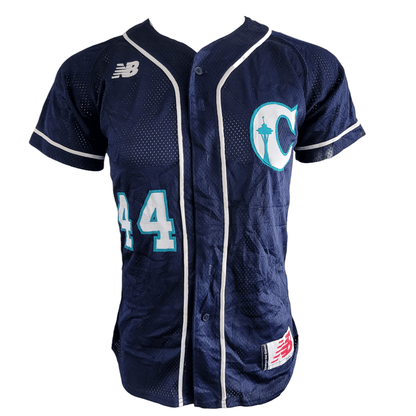 New Balance Baseball Jersey Size S Navy Blue 44 - Used, Authentic Team Issue, 2019 - USASTARFASHION