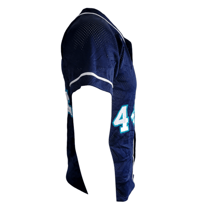 New Balance Baseball Jersey Size S Navy Blue 44 - Used, Authentic Team Issue, 2019 - USASTARFASHION