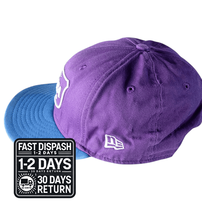 New Era 9FIFTY Cap - Purple & Blue Snapback - Size S/M - 100% Cotton - Fly Your Own Flag - USASTARFASHION