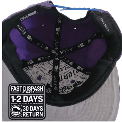 New Era 9FIFTY Cap - Purple & Blue Snapback - Size S/M - 100% Cotton - Fly Your Own Flag - USASTARFASHION