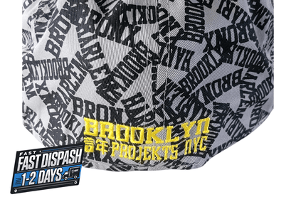 New Era Fitted Cap 59FIFTY Projekts NYC Gray Graphic Pattern Size 6 7/8 Cotton - USASTARFASHION