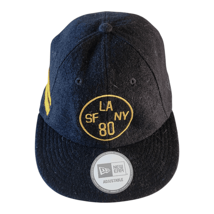 New Era LA SF NY 80 Black Adjustable Strapback Cap for Comfortable Everyday Wear - USASTARFASHION