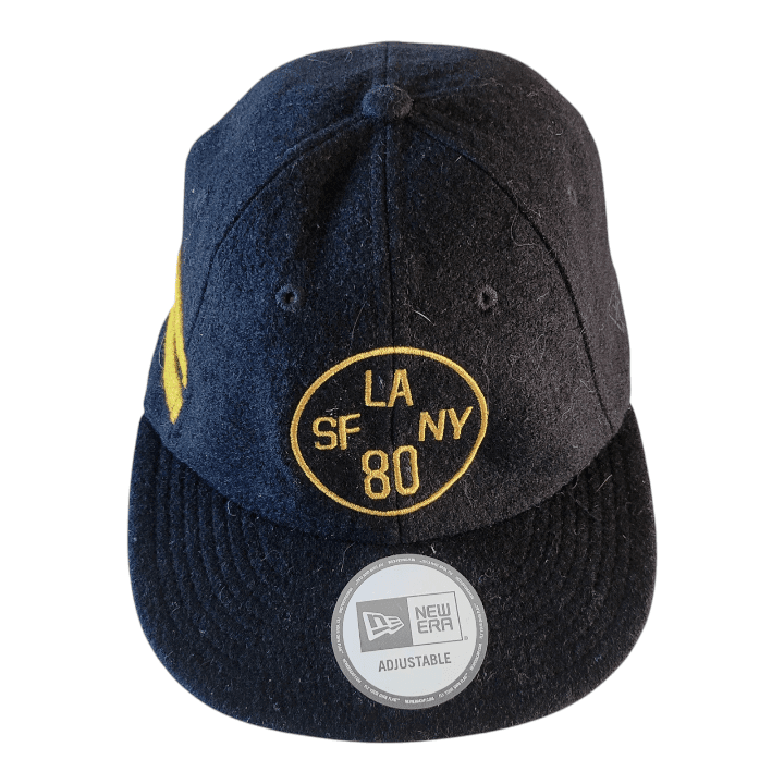 New Era LA SF NY 80 Black Adjustable Strapback Cap for Comfortable Everyday Wear - USASTARFASHION