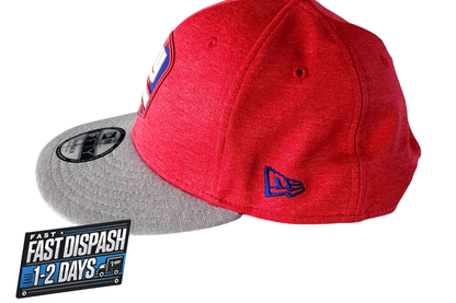 New Era NFL Giants Snapback Cap - Red & Gray Adjustable Size S/M - Officially Licensed 9FIFTY - USASTARFASHION