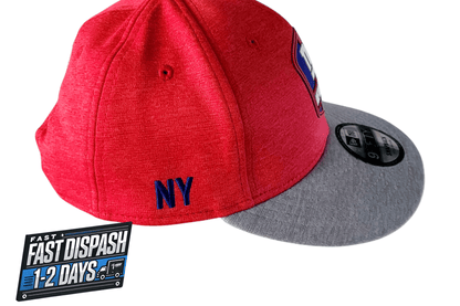 New Era NFL Giants Snapback Cap - Red & Gray Adjustable Size S/M - Officially Licensed 9FIFTY - USASTARFASHION