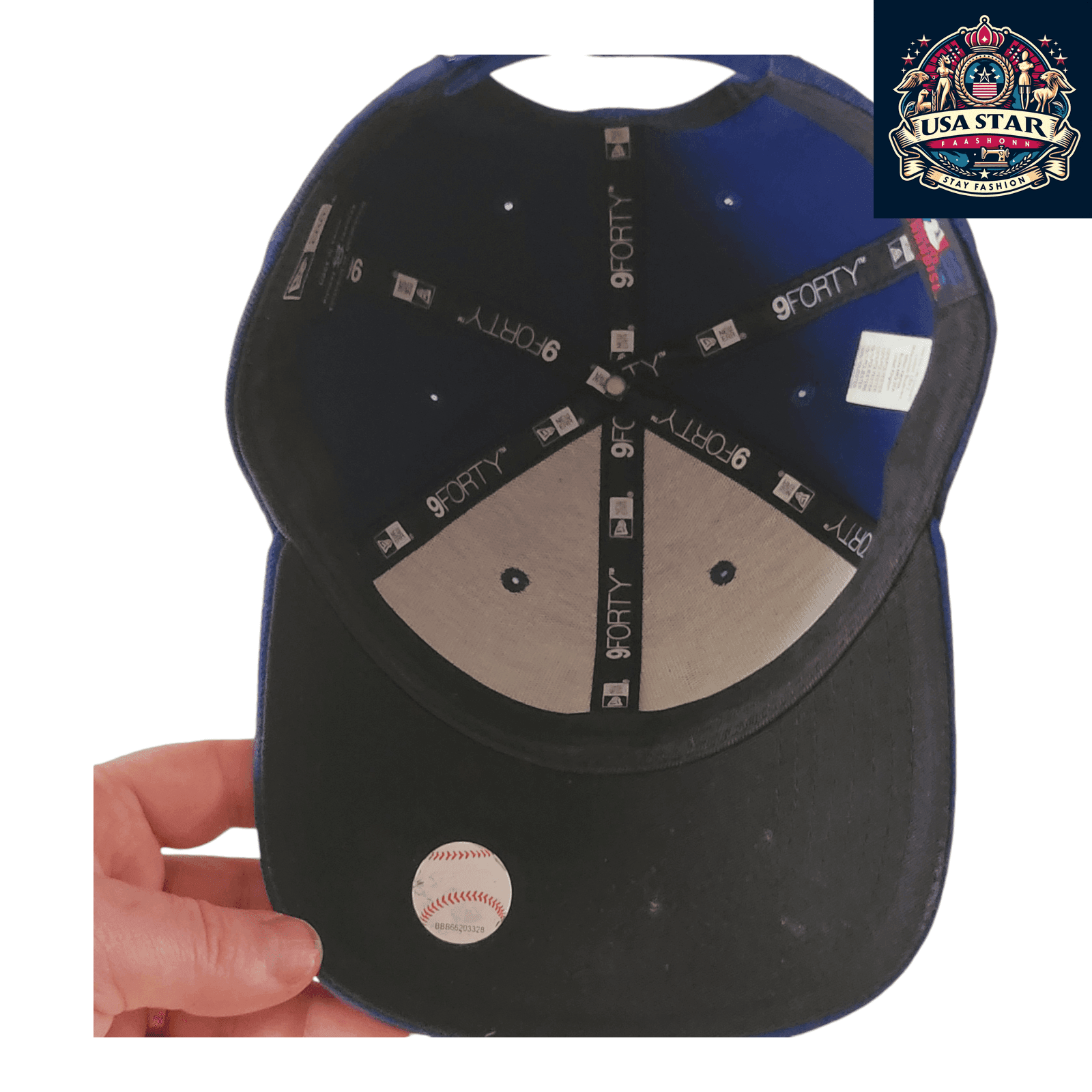 New Era Texas Rangers Cap 9FORTY Adjustable Hat - Comfortable Fit, Embroidered Logo, Blue, White, and Red - USASTARFASHION