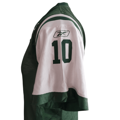 New York Jets Jersey Santonio Holmes 10 Youth Large 14 - 16 NFL Authentic Reebok - USASTARFASHION