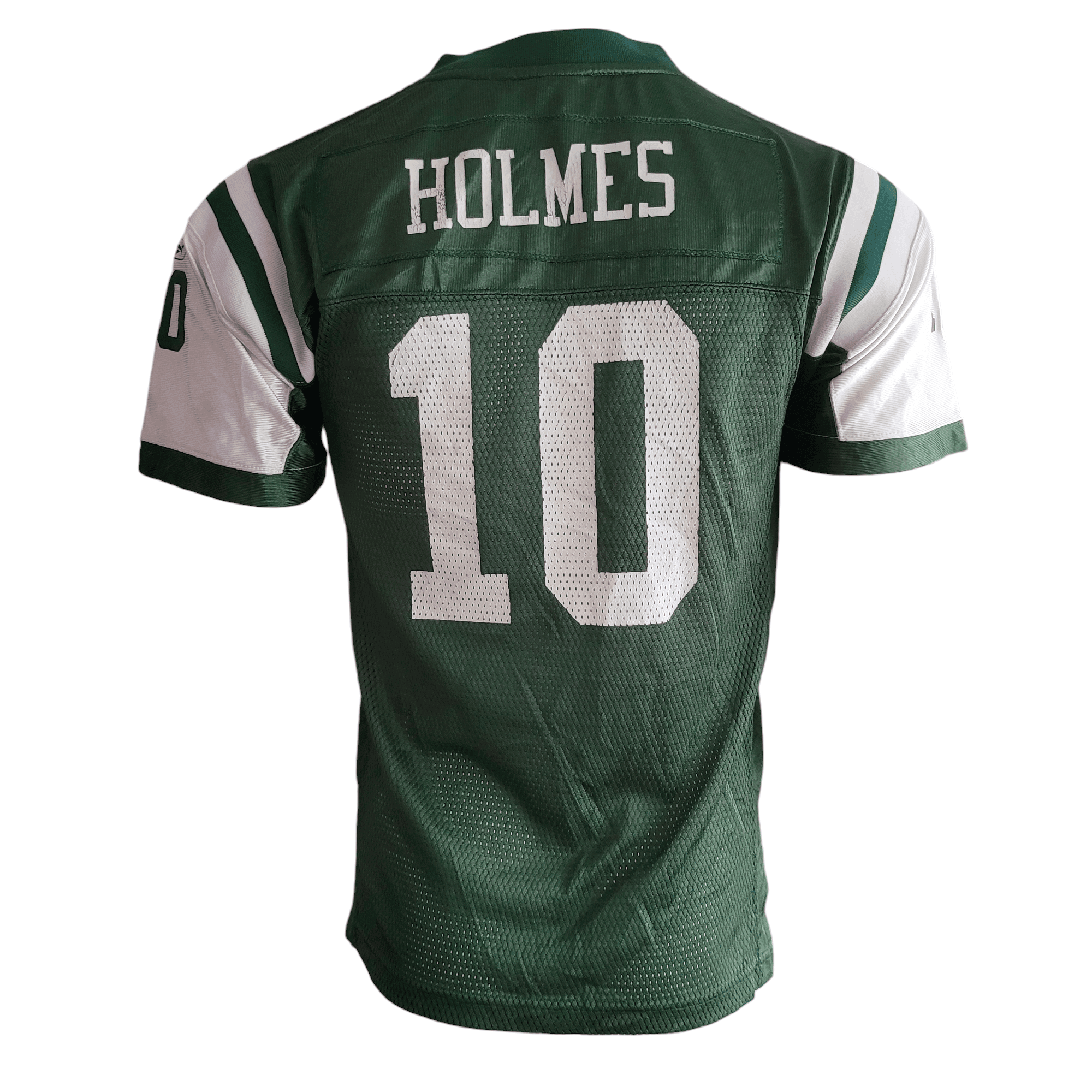 New York Jets Jersey Santonio Holmes #10 Youth Large 14-16 NFL Authentic Reebok - USASTARFASHION