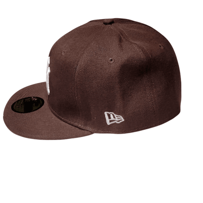 New York Yankees Hat - New Era 59Fifty Brown Wool - Blend Cap - Size 7 1/2 (59.6 cm) - USASTARFASHION