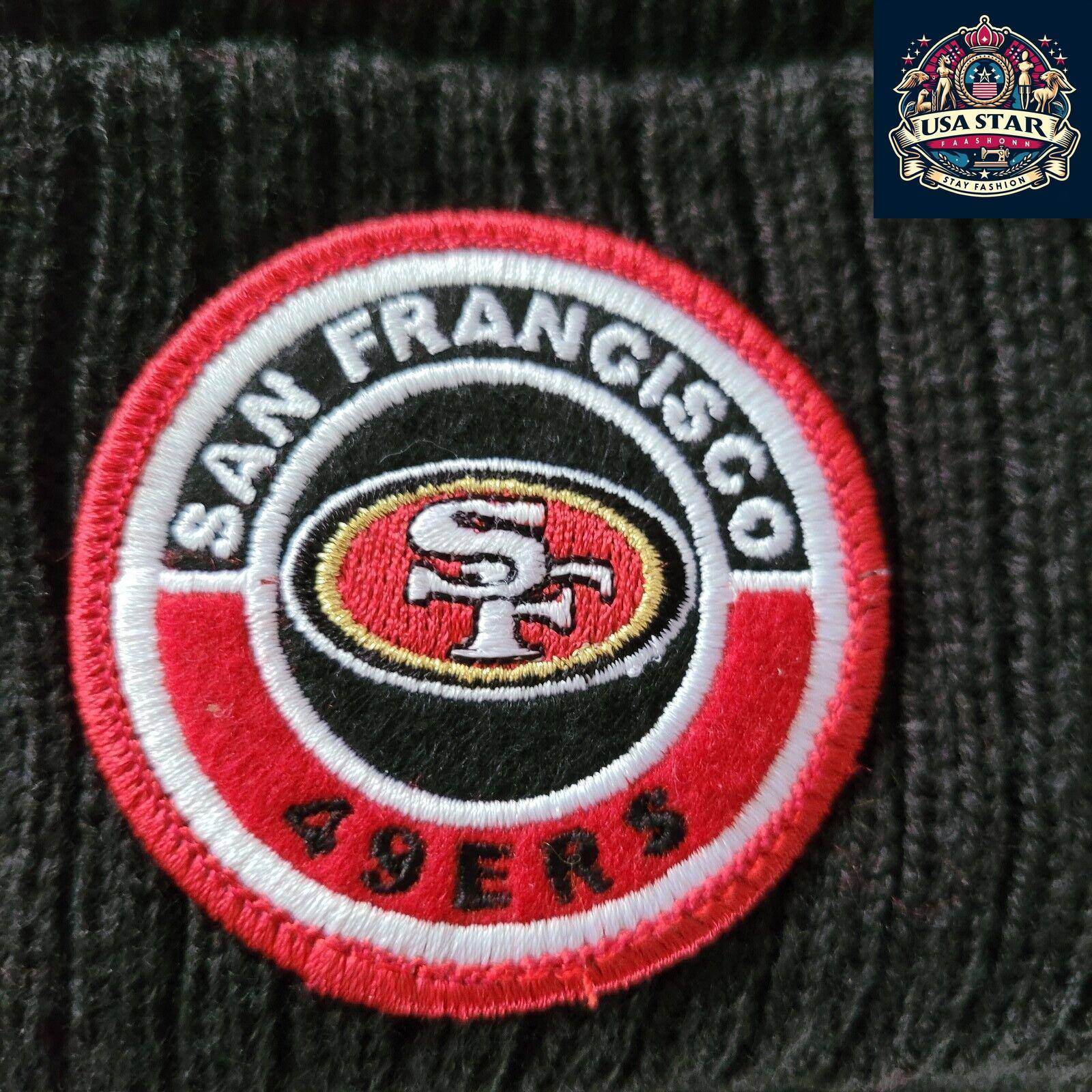 🏈 NFL San Francisco New Era Beanie Hat - One Size 🌉❤️💛 - USASTARFASHION