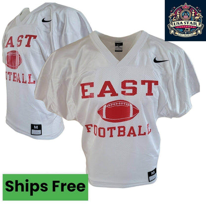 Nike East Football American Jersey White Size M - Comfortable Fit, Durable, Classic Design - USASTARFASHION