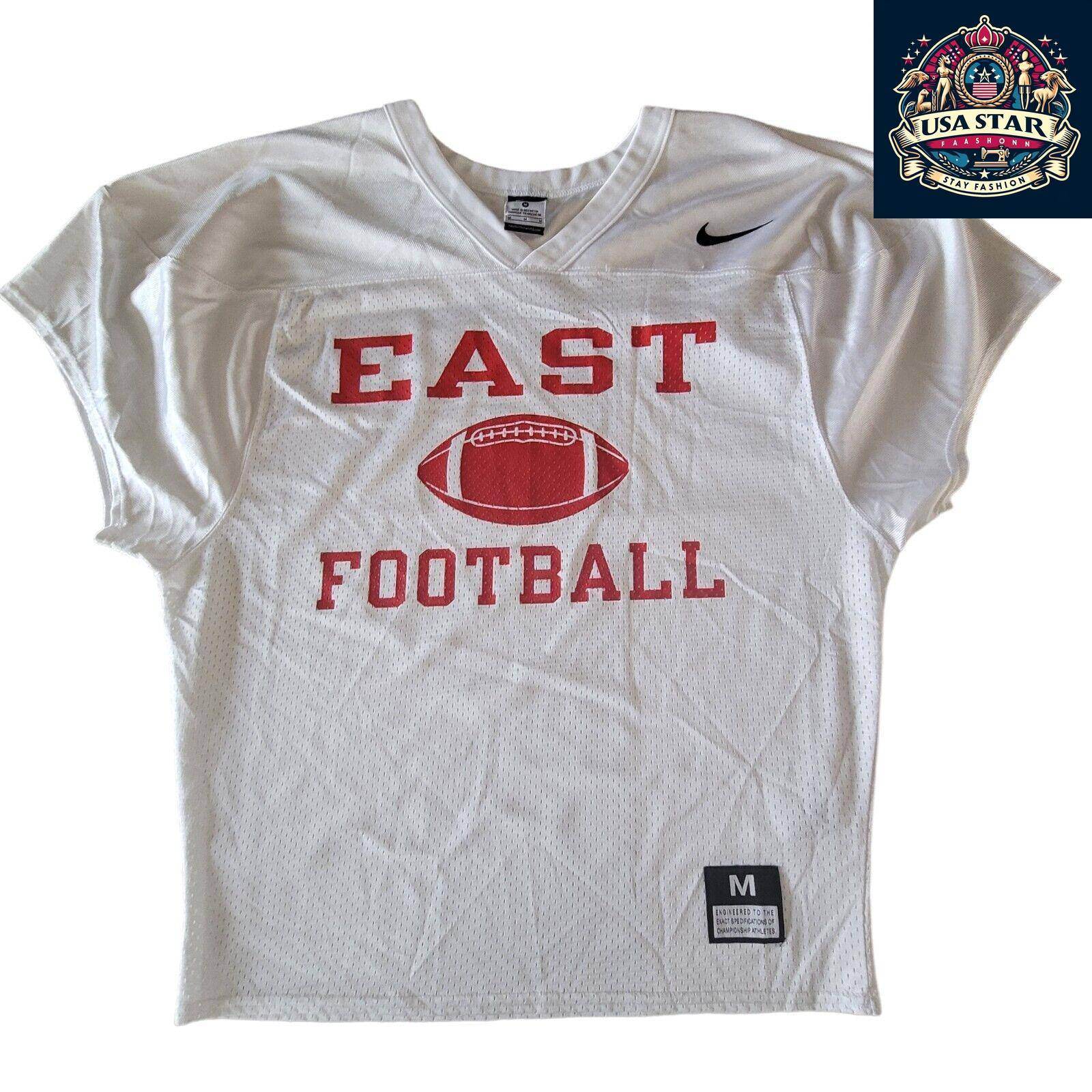 Nike East Football American Jersey White Size M - Comfortable Fit, Durable, Classic Design - USASTARFASHION